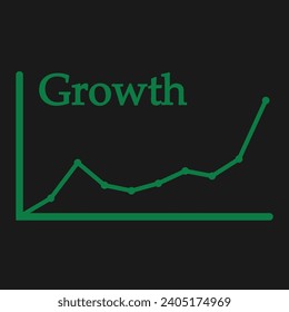 "Growth" - vector illustration for business and finance