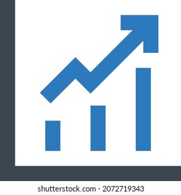 Wachstumsvektorgrafik einzeln auf transparentem Hintergrund. glyph-Vektorsymbole für Konzept- oder Web-Grafiken.