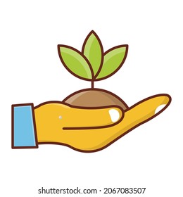 growth Vector illustration on a transparent background. Premium quality symbols.Vector line flat color icon for concept and graphic design.