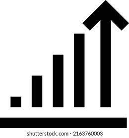 Ilustración del vector de crecimiento en un fondo transparente.Símbolos de calidad premium.Icono vector glifos para el diseño de conceptos y gráficos.