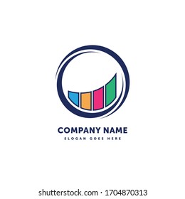 Growth Vector Logo. Abstract icon mark design template. Creative logotype concept element sign shape.