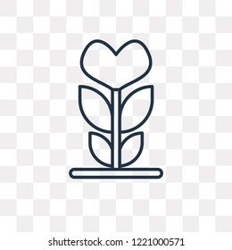 Growth vector outline icon isolated on transparent background, high quality linear Growth transparency concept can be used web and mobile