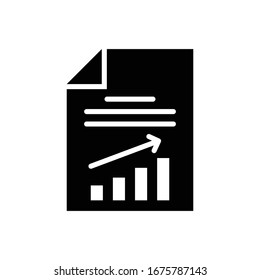 Growth Vector Style illustration. Business and Finance Filled  Icon.