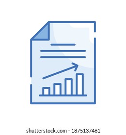  Growth Vector Style illustration. Business and Finance Filled Outline Icon. EPS 10 File