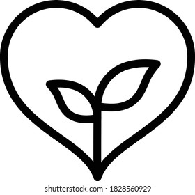 growth vector thin line icon 