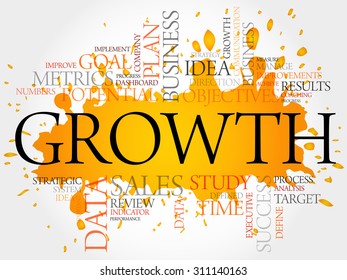 Growth Word Cloud, Business Concept