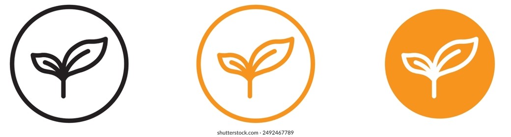 Growth Young Sprout Icon for Nature and Agriculture Graphics Perfect for Representing Young Plants and Growth