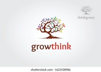 Growthink Vector Logo Template. Excellent logo,simple, modern, multicolor and unique.