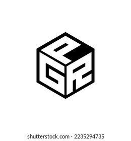 GRP letter logo design in illustration. Vector logo, calligraphy designs for logo, Poster, Invitation, etc.
