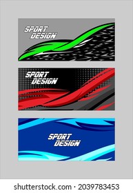 grphic design vector good for jersey wrapping autmotive games championship banner 