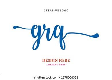 GRQ lettering logo is simple, easy to understand and authoritative