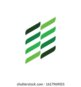 a grren logo icon vector template
