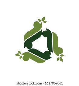 a grren logo icon vector template