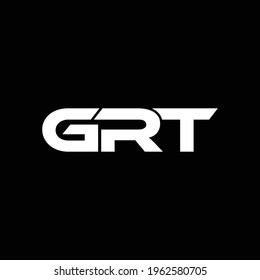 Vector de plantilla de diseño de logotipo inicial de la letra GRT