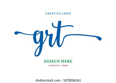 GRT lettering logo is simple, easy to understand and authoritative