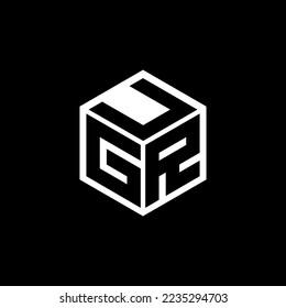 GRU letter logo design in illustration. Vector logo, calligraphy designs for logo, Poster, Invitation, etc.