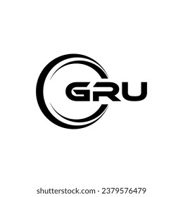 GRU Logo Design, Inspiration for a Unique Identity. Modern Elegance and Creative Design. Watermark Your Success with the Striking this Logo.