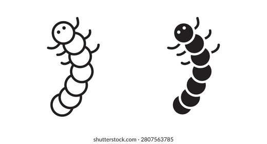Grub icon black and white vector..