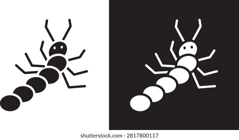 Grub icon flat solid graphic..