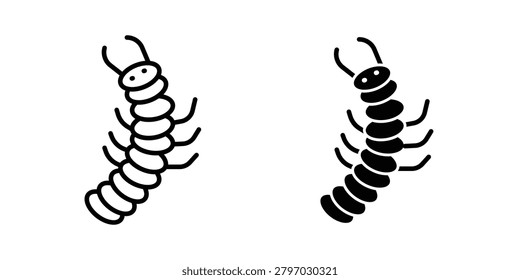 Grub icon set. Vector EPS 10.