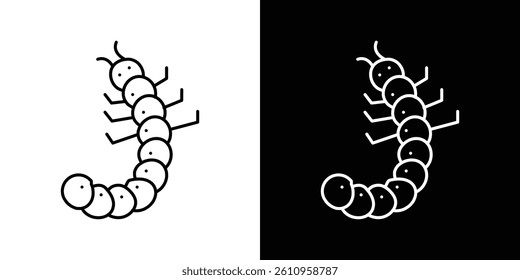 Grub icon Vector isolated outline drawing.