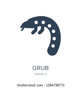grub icon vector on white background, grub trendy filled icons from Animals collection, grub vector illustration