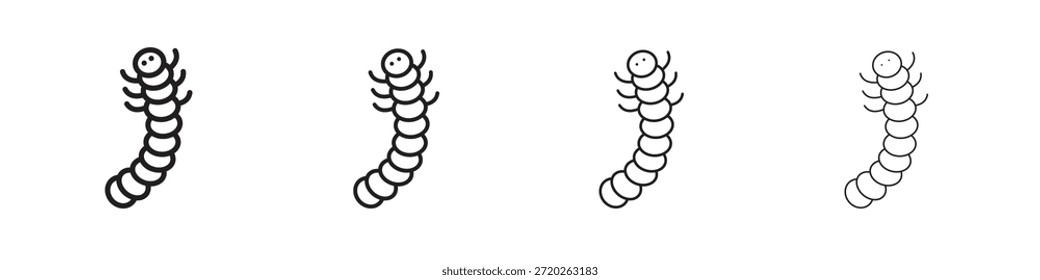 Grub-Symbole Kontur-Vektorsymbol-Zeichen