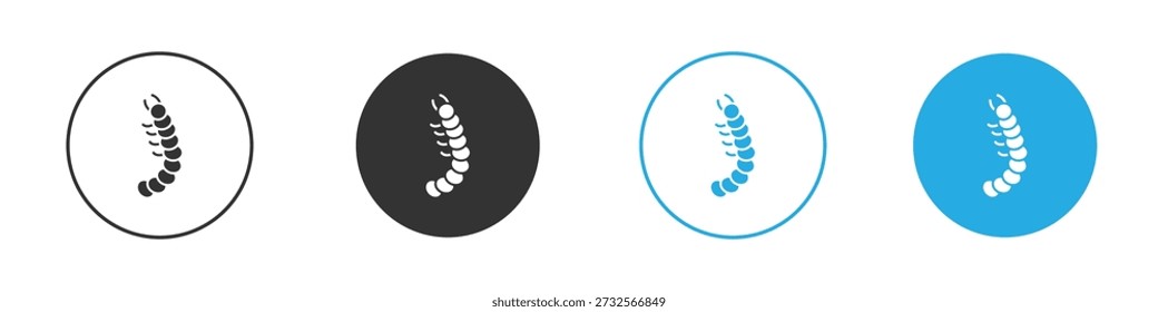 Grub icons Set in Flat Vector Style