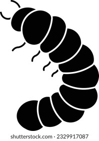 Grub Larva maggot Insektenbug Glyph