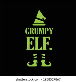 grauenhafte Elftypografie T-Shirt-Design 