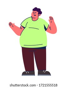 Caricatura de Grumpy Fat Man