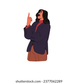 Grumpy man gesturing, expression finger up. People lecture, criticize, moralizing, speak rules. Theater actor with moustache play ethical character role. Flat isolated vector illustration on white
