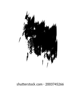 Grung hand drawn by brush. Brush strokes curve illustration vector