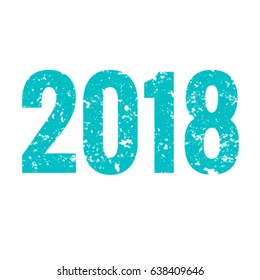 Grunge 2018 bacground  Vector EPS 10