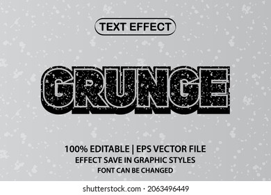 Grunge 3d Editable Text Effect