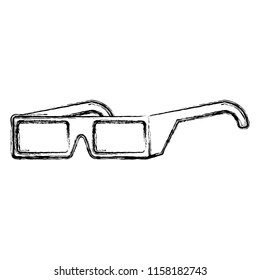 grunge 3d glasses object cinema entertainment