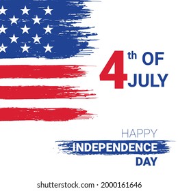 Grunge 4th of July - happy independence day USA