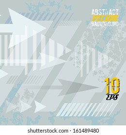 Grunge abstract background with arrows