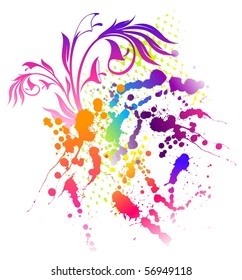 grunge abstract background with blots