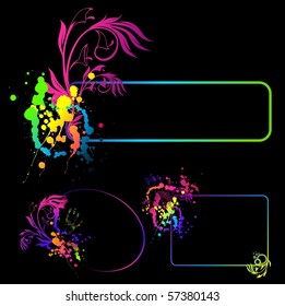 grunge abstract background with blots
