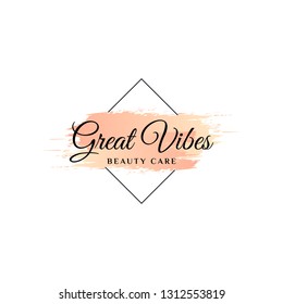 Grunge abstract background brush paint texture design acrylic stroke poster illustration vector over frame for headline, logo and banner.
