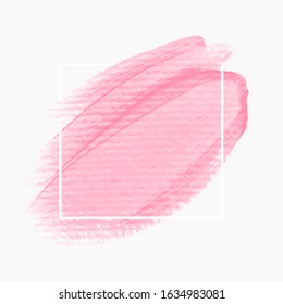 Grunge abstract background brush paint texture design acrylic stroke poster vector over square frame. Rough paper hand painted vector. Perfect design for headline, logo and sale banner. 