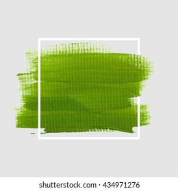 Grunge abstract background brush paint texture design acrylic stroke poster illustration vector over square frame. Rough paper hand painted vector. Perfect design for headline, logo and sale banner. 