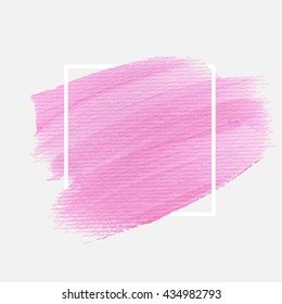 Grunge abstract background brush paint texture design acrylic stroke poster illustration vector over square frame. Rough paper hand painted vector. Perfect design for headline, logo and sale banner. 