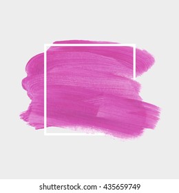 Grunge abstract background brush paint texture design acrylic stroke poster illustration vector over square frame. Rough paper hand painted vector. Perfect design for headline, logo and sale banner. 