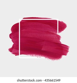 Grunge abstract background brush paint texture design acrylic stroke poster illustration vector over square frame. Rough paper hand painted vector. Perfect design for headline, logo and sale banner. 