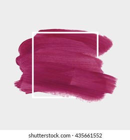Grunge abstract background brush paint texture design acrylic stroke poster illustration vector over square frame. Rough paper hand painted vector. Perfect design for headline, logo and sale banner. 