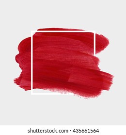 Grunge abstract background brush paint texture design acrylic stroke poster illustration vector over square frame. Rough paper hand painted vector. Perfect design for headline, logo and sale banner. 