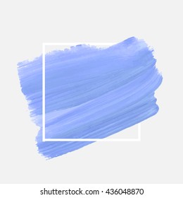 Grunge abstract background brush paint texture design acrylic stroke poster illustration vector over square frame. Rough paper hand painted vector. Perfect design for headline, logo and sale banner. 
