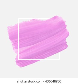 Grunge abstract background brush paint texture design acrylic stroke poster illustration vector over square frame. Rough paper hand painted vector. Perfect design for headline, logo and sale banner. 